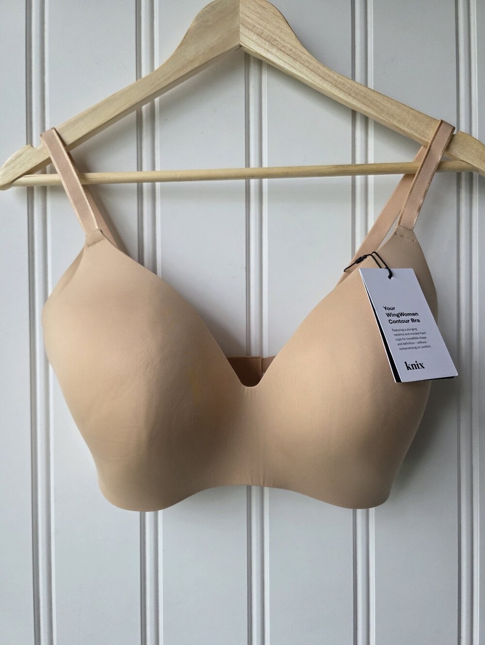 Knix Wing Woman Contour Wireless Bra Nude 2 6+ NWT
